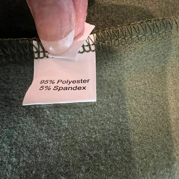 Oversized Long Flannel Blazer Olive Light - Picture 5 of 6